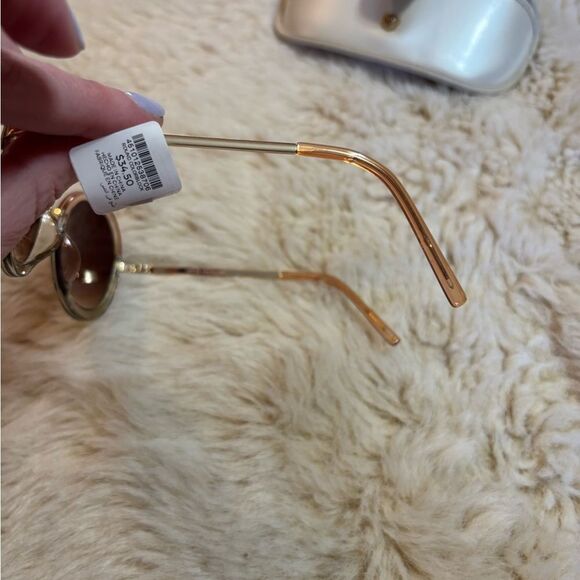 Chico's Pink and Brown Sunglasses with Round Frames - Picture 6 of 6